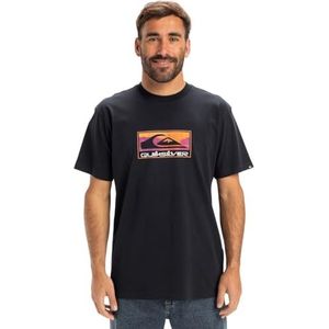 Quiksilver - Ev Gradient Box - T-shirt - Groen - Katoen