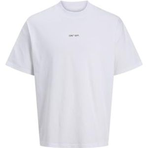 Jack & Jones Jcoconcrete T-shirt met ronde hals, wit (bright white), S