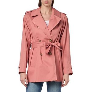 Tommy Hilfiger Vrouwen KATOEN SHORT TRENCH Theeaberry Blossom 40, Theeaberry Blossom, 66