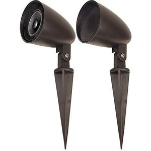 OSD Audio LS2 Outdoor 2.5"" Landschap Weerbestendig Speaker Paar In Grond Stake of Mount