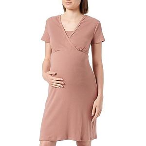 Noppies Dames Tami Nursing Rib Pyjama Dress Ss nachthemd, Burlwood - N143, M-L
