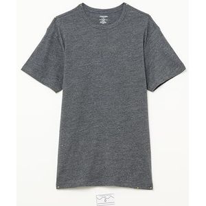 Calvin Klein Heren S/S Crew Neck 000NM2748E S/S T-shirt, grijs (Dark Grey Heather), L, Grijs (Donker Grijs Hei), L
