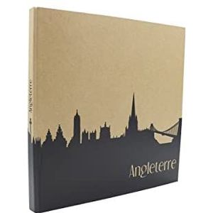 Fotoalbum 60 pagina's - traditioneel reisalbum Engeland - zwart fotoalbum met 60 witte pagina's - fotoalbum Travel Engeland - gemaakt in Frankrijk