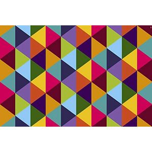 Vvilber New Look Rombo tapijt, vinyl, meerkleurig, 153 x 230 x 0,2 cm