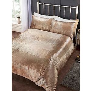 Rapport Home Tiffany Gold Crushed Velvet tweepersoons beddengoed dekbedovertrek set