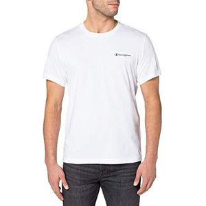 Champion Legacy Classic Small Logo T-shirt voor heren, wit, L
