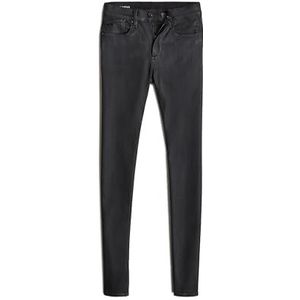 Stretchbroeken - Effen - Denim - Coated - Lang/maxi - Mid Waist