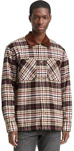 TOM TAILOR DENIM - Overhemd - Bruin - Geruit - Lange Mouw