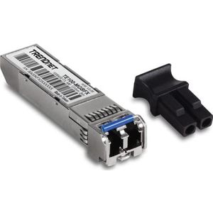 TRENDnet TE100-MGBFX 100Base-FX SFP Multi-Mode LC Module, compatibel met mini-GBIC, ondersteunt 1310 nm, in continu gebruik uitwisselbaar, 2 km (1,2 mijl)