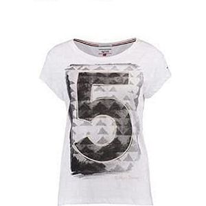 Hilfiger Denim Iris – T-shirt – bedrukt – ronde hals – korte mouwen – dames - - X-Small