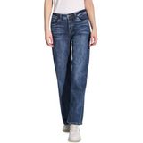 Street One - A378939 - Damesjeans - Donkerblauw - Wijde Pijpen - Taille 27 - Lengte 32