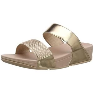 Fitflop Lulu Slide Hotfix Schiebe-sandalen voor dames, Roségoud, 36 EU