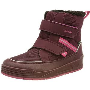 Clarks Jump K sneeuwlaarzen voor meisjes, berry, 29.5 EU