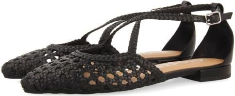 GIOSEPPO Leskovic Ballerina's - Leer - Blauw - Dames - Verstelbare Enkelsluiting