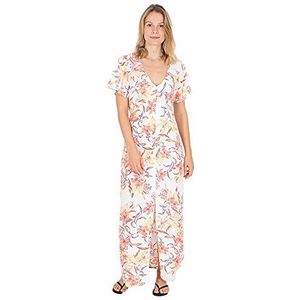Hurley W Button Up Maxi Jurk Casual Vrouwen