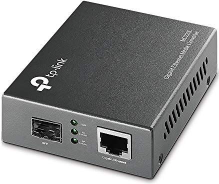 TP-Link Gigabit SFP Media Converter, Complies with IEEE 802.3ab and IEEE 802.3z, FX Port Supports Hot-Swappable (MC220L)