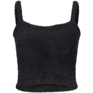 JACK & JONES Dames Jxolivia Top Knit Top Gebreide Top, zwart, M