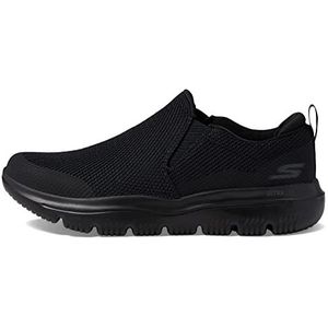 Skechers Heren Go Walk Evolution Ultra-onberispelijke Sneaker, zwart 3, 8 UK, Zwart 3