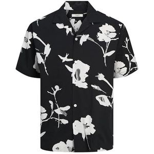 JPRBLAPALMA Resort Shirt S/S SN, Black Onyx/Fit: relaxed fit, M