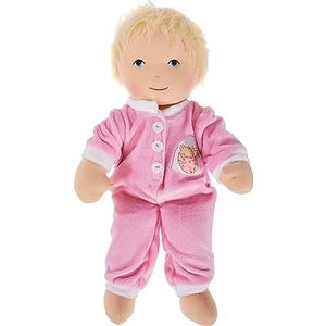 Heless 90 - stoffen pop Baby Lotti met knuffelige romper, ca. 32 cm grote zachte pop om te knuffelen, spelen en van te houden