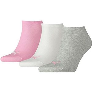 PUMA Unisex Sneaker Trainer Plain Sokken (3 stuks), prism roze, 35/38 EU