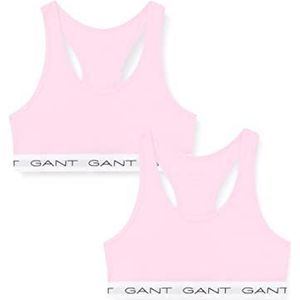 GANT Jongens TOP 2-pack T-shirt, Milky PINK, standaard, milky pink, Eén maat