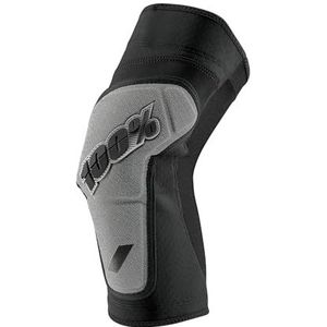 100% PROTECCIONES RIDECAMP Knee Guards L Kniebeschermers voor volwassenen, uniseks, zwart/grijs (meerkleurig)