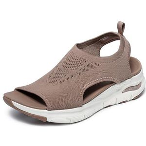 Skechers Dames Arch Fit City Catch Sandaal, 10,11,12,13,5,6,7,8,9 M Volwassenen, Mokka, 39 EU