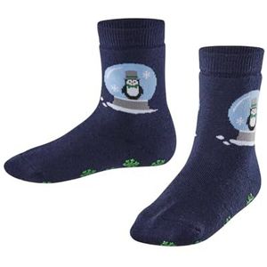 FALKE Uniseks-kind Stopper sokken Little Snow Globes K Hp katoen wol Noppen op de zool 1 paar, Blauw Space Blue 6116, 19/22 EU