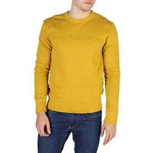 Calvin Klein Jeans Heren Jare Cn Hknit L/S sweatshirt, Geel (Lemon Curry 798), XL