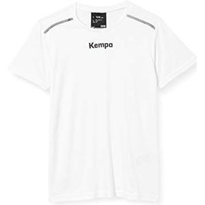 FanSport24 Kempa handbal polyester shirt korte mouwen training top ronde hals kinderen geel