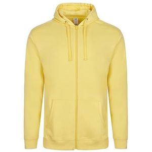 Mukua SF270U Unisex sweatshirt met ritssluiting en capuchon, Summer Yellow, maat M, Zomer Geel, M