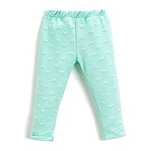 Koton Baby Girl Heart Bedrukte legging, Groen (750), 12-18 Maanden