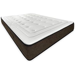 mattfy Visco-elastische matras Soul, stevig en comfortabel, anti-mijt, antibacterieel en hypoallergeen, traagschuim, wit, 140 x 190 cm