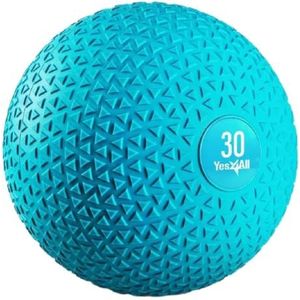 Yes4All LBK8 Slam Balls 13,6 kg voor kracht- en crossfit-training - Slam Medicine Ball, trendy teal