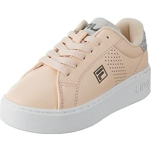 FILA Crosscourt Altezza Kids Sneakers, Vanilla Cream-Iridescent, 28 EU