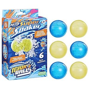 NERF SUPER SOAKER HYDRO BALLS - Herbruikbare Waterballonnen voor Explosief Plezier - 6 jaar en ouder - 6 stuks