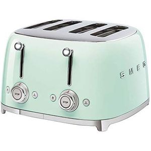 Smeg TSF03PGEU Broodrooster 4 plakjes 50's Style Kleur : pastelgroen