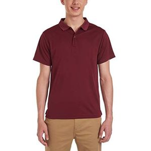 Nautica Heren poloshirt met korte mouwen en uniforme prestaties, Bourgondy