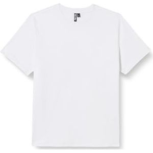 PIECES Pcria Ss Solid Tee Noos Bc Qx T-shirt voor dames, wit (bright white), 42/44 Grote maten
