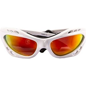 Ocean Sunglasses Cumbuco 15001.3 gepolariseerde zonnebril, frame: wit, glanzend, spiegelend, geel