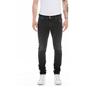 Replay Mickym Herenjeans, slimfit, gerecycled met stretch, 098 Black, 34W / 30L