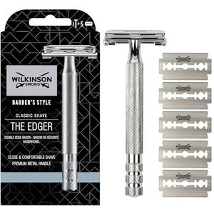 Wilkinson Sword - The Edger scheerapparaat - verpakking met 1 handgreep en 5 laadbladen