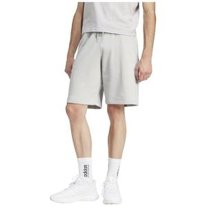 adidas - Seasonal Essentials Monogram Graphic Shorts - Grijs - Korte Broeken