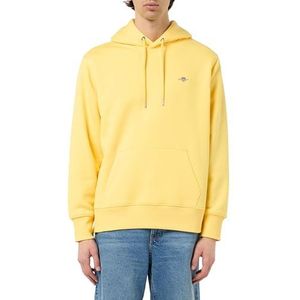 GANT REG SHIELD HOODIE, Banana Yellow, 4XL