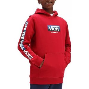 Vans by Easy Logo PO Boys Capuchontrui, rood, 10-12 jaar, uniseks, kinderen, Rood, 10-12 jaar