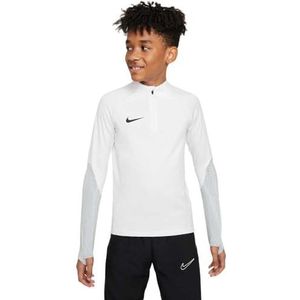 Nike Uniseks-Kind Top Met Lange Mouwen Y Nk Df Strk23 Dril Top, Wit/Wolf Grijs/Wit/Zwart, DR2304-100, M