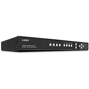 Lindy 32329 KVM-switch Rack-montage Zwart