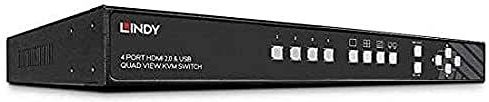 Lindy 32329 KVM-switch Rack-montage Zwart