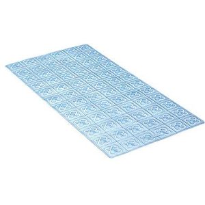 Tatay Badmat, antislip, pvc, met zuignappen, bestand tegen schimmel en microben, antibacterieel, design BCN, blauw, afmetingen 72 x 36 cm